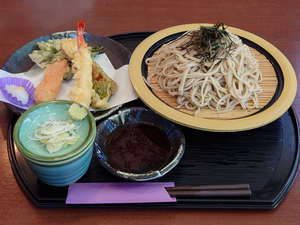 道の駅もてぎの天ぷら蕎麦
