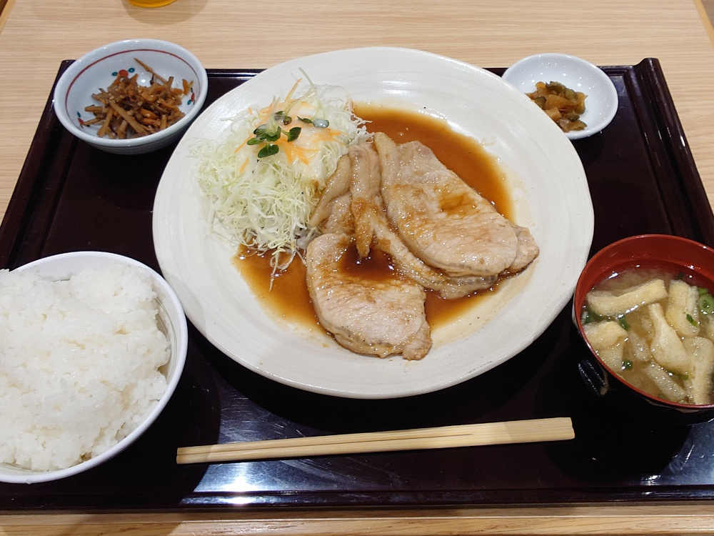 那須三元豚のロース生姜焼き定食