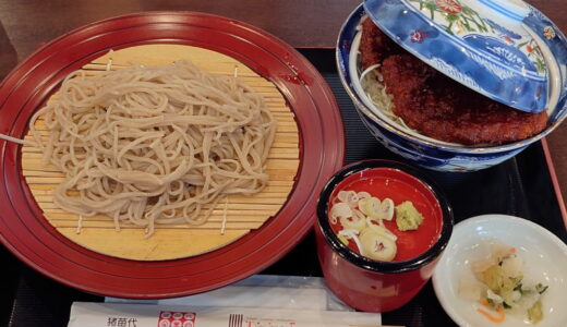 盛りそばとソースカツ丼【道の駅猪苗代】