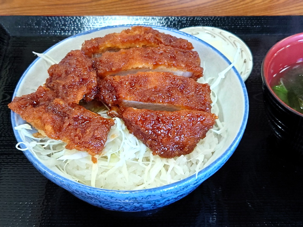 道の駅からむし織の里しょうわで食べたソースカツ丼