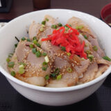 道の駅からむし織の里しょうわ　チャーシュー丼