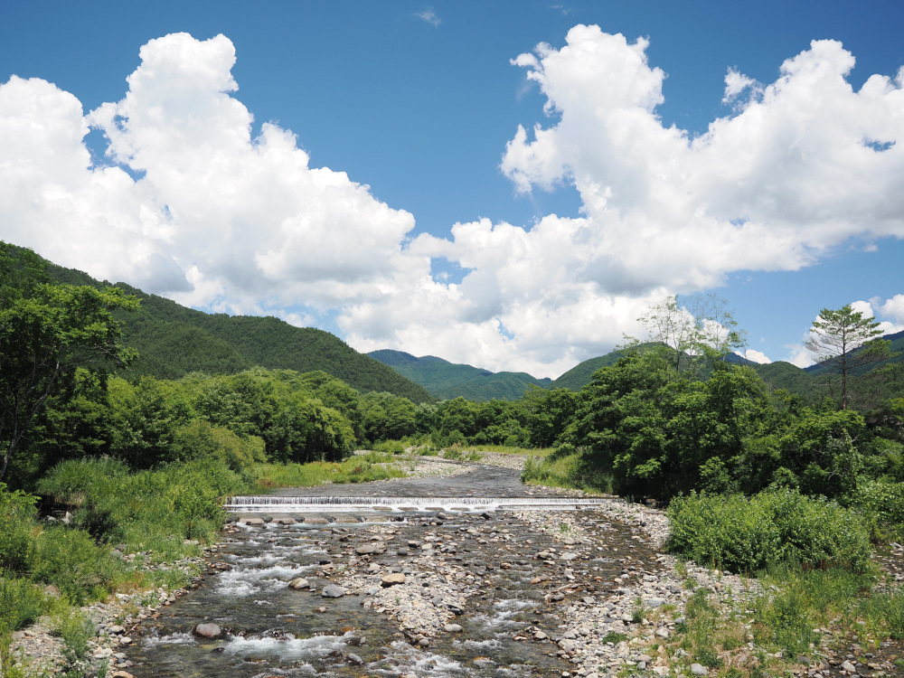 開田高原の青空