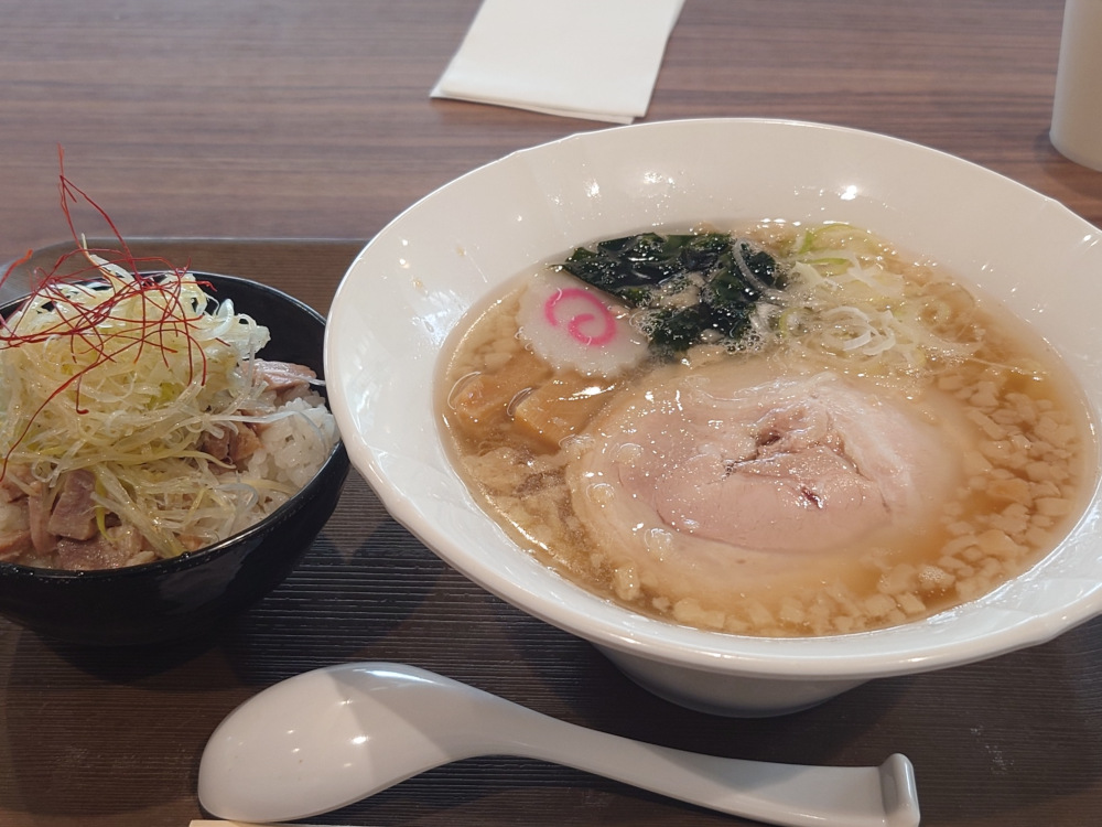 こってり佐野らーめん&ねぎ飯セット